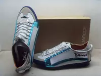 chaussures dsquared hommes new style 2013 cuir q7 cyan gris